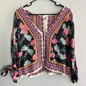 Free People Multicolor Bohemian Blouse